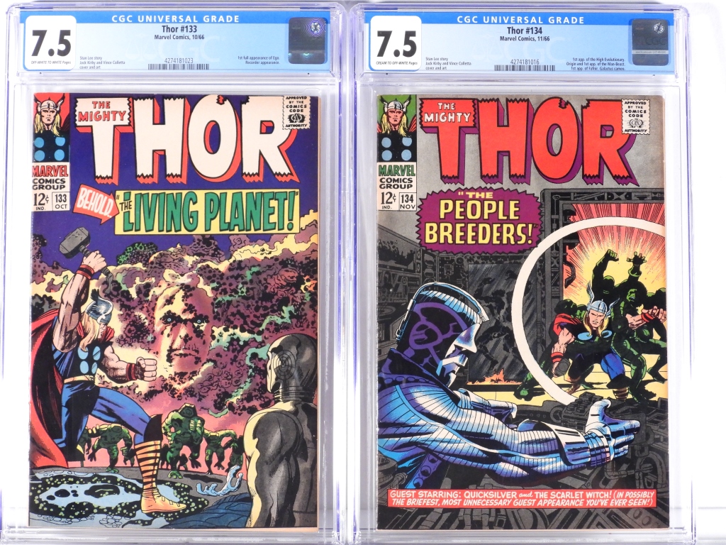 2PC MARVEL COMICS THOR #133 #134