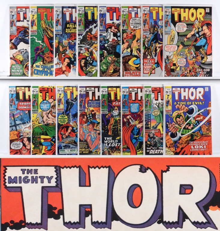 73PC MARVEL COMICS THOR #172-#250