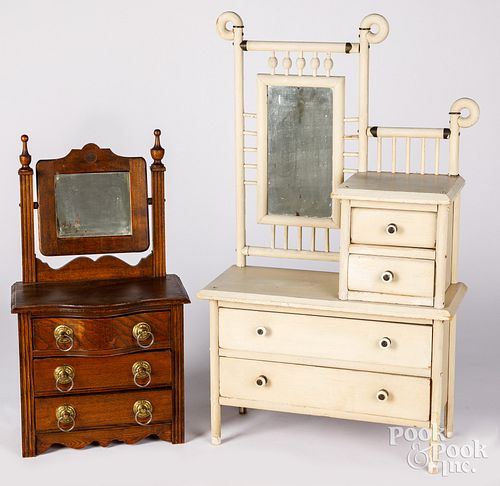 TWO CHILD'S DRESSERS, EARLY 20TH