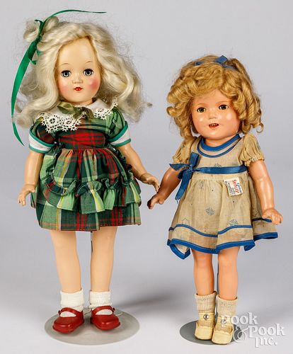 TWO VINTAGE IDEAL COMPOSITION DOLLSTwo