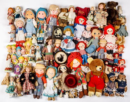 GROUP OF CONTEMPORARY VINTAGE DOLLS