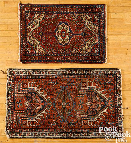 TWO ORIENTAL MATS CA 1940Two 30e46f