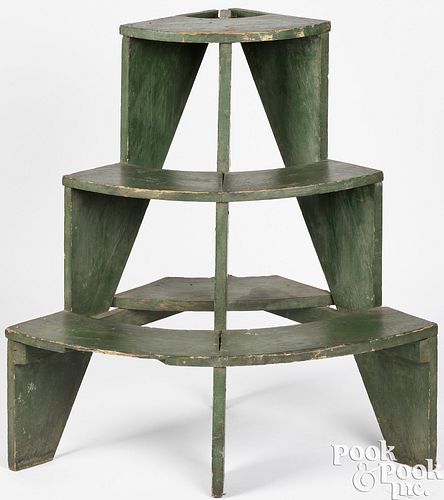 PAINTED PINE PLANT STAND, EARLY