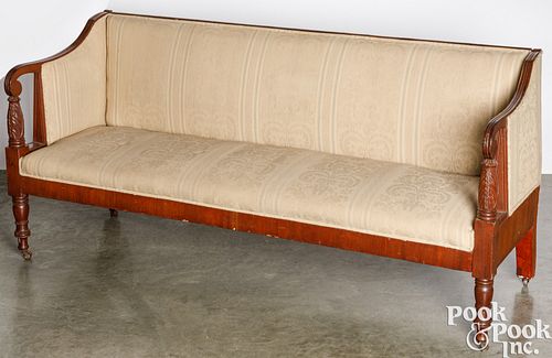 SHERATON MAHOGANY SOFA, CA. 1830Sheraton