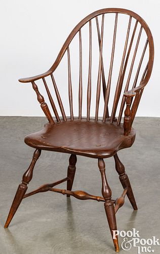 BRACEBACK WINDSOR ARMCHAIR, CA. 1790Braceback