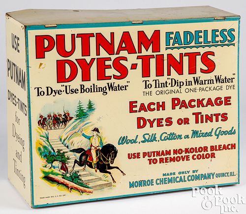 PUTNAM DYES TINTS DISPLAY CABINETPutnam 30e505