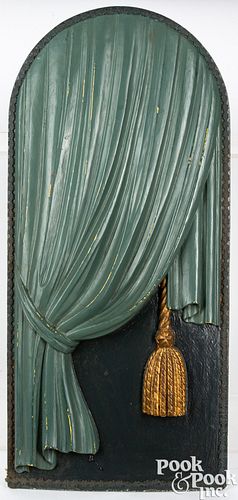 CARVED AND PAINTED HEARSE DRAPE 30e523