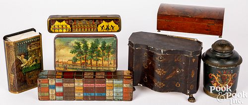 TINS AND SMALL BOXES.Tins and small