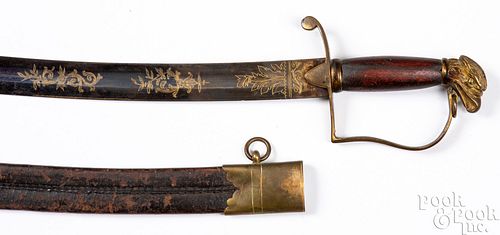 EAGLE HEAD OFFICER'S SWORD AND