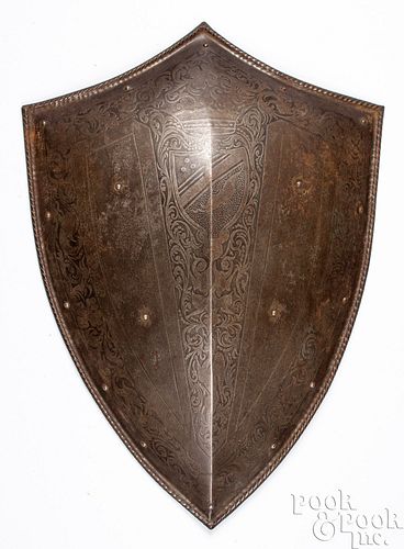 ENGRAVED IRON SHIELDEngraved iron