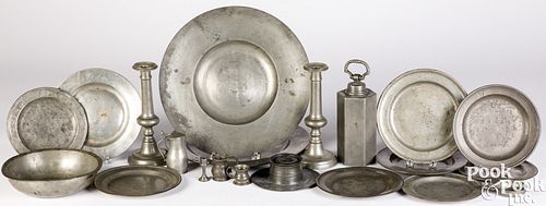 CONTINENTAL PEWTER TABLEWARE 18TH 19TH 30e5ee