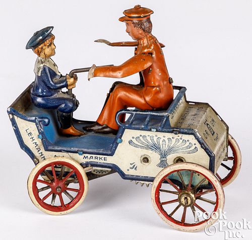 LEHMANN TIN LITHOGRAPH WIND-UP NAUGHTY