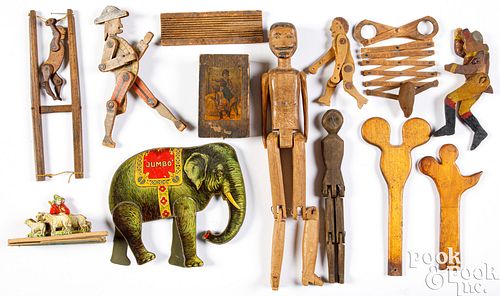 GROUP OF WOODEN TOYSGroup of wooden 30e6af