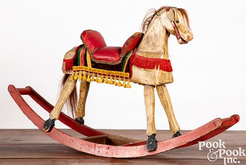 CARVED AND PAINTED HOBBY HORSECarved 30e6d0