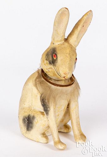 PAPIER-MâCHé NODDING RABBITPapier-mâché