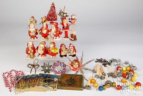 GROUP OF VINTAGE CHRISTMAS ITEMS,