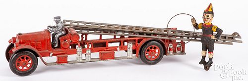 HUBLEY CAST IRON LADDER TRUCKHubley 30e74f