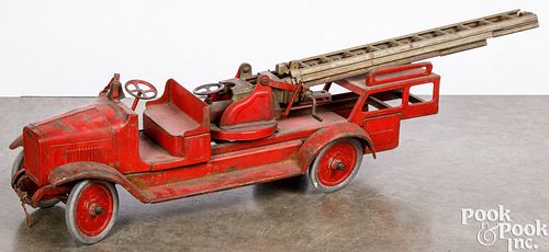 BUDDY L PRESSED STEEL AERIAL LADDER 30e761