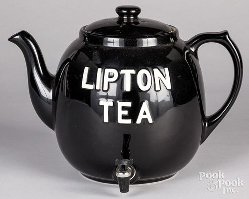 HALL POTTERY LIPTON TEA DISPENSER, 20TH