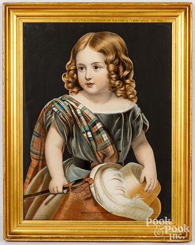 COLORFUL LITHOGRAPH OF A CHILD,
