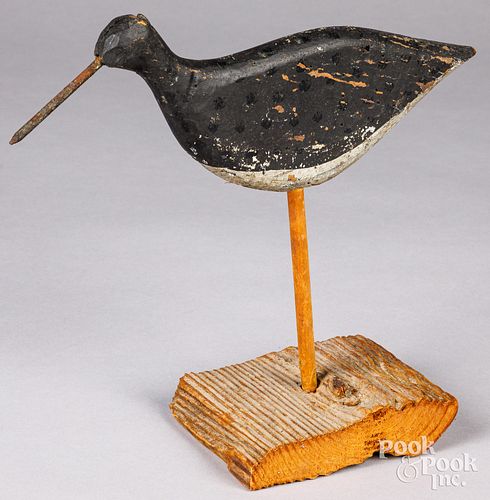 CARVED AND PAINTED FLATTIE SHOREBIRDCarved 30e826