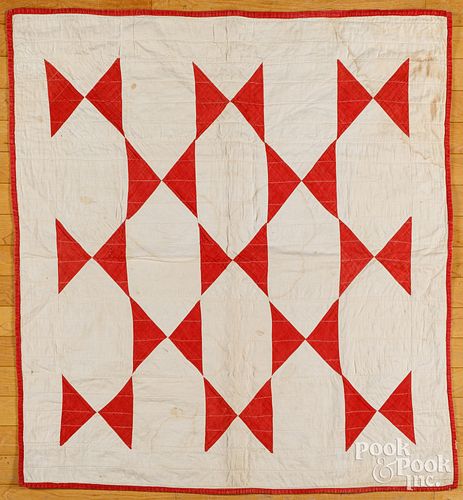 PATCHWORK BOWTIE CRADLE QUILT,