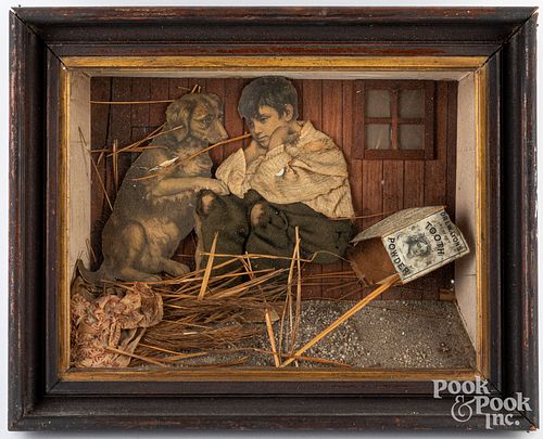 MIXED MEDIA SHADOWBOX FRAME EARLY 30e88e