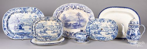 GROUP OF BLUE AND WHITE PORCELAIN  30e8b0