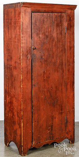 PENNSYLVANIA PAINTED PINE WARDROBE,