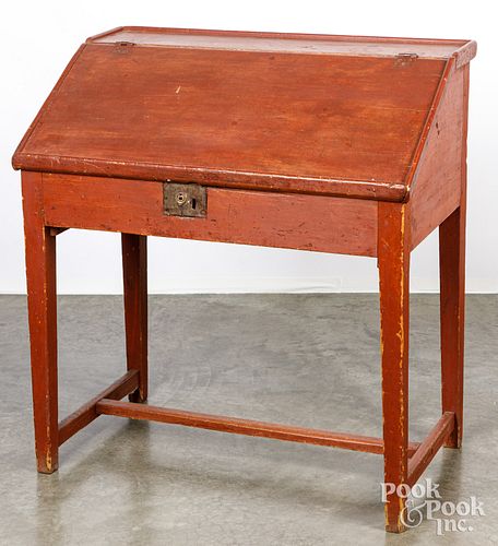 PAINTED PINE WORK DESK 19TH C Painted 30e8cb