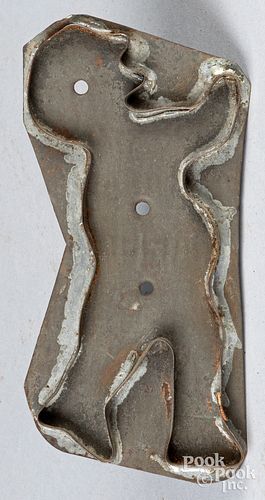 TIN BOXER COOKIE CUTTER 19TH C Tin 30e8de