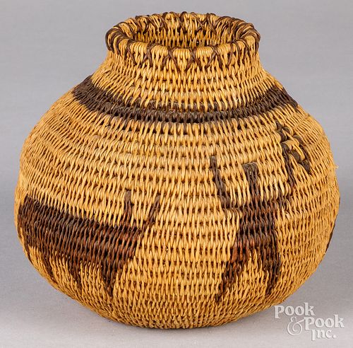 TRIBAL BASKET, MID 20TH C.Tribal basket,