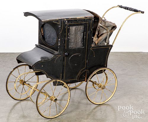 UNUSUAL PAINTED AMISH STYLE BUGGY