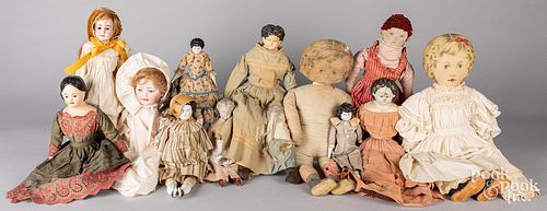 GROUP OF ANTIQUE DOLLSGroup of 30e942