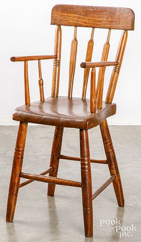 ARROWBACK HIGHCHAIR 19TH C Arrowback 30e9d5