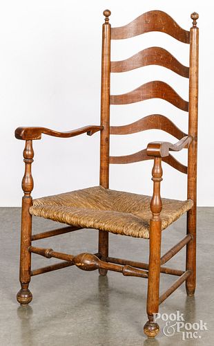 DELAWARE VALLEY LADDERBACK ARMCHAIR,