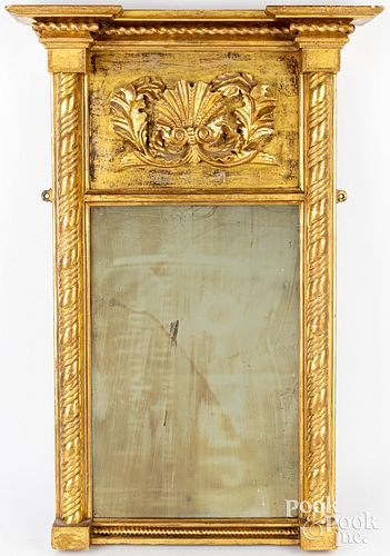 FEDERAL GILTWOOD MIRROR, 19TH C.Federal