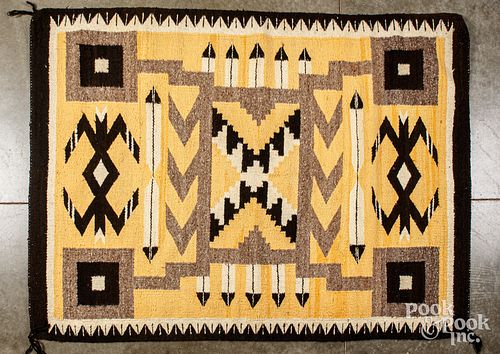 NAVAJO INDIAN STYLE WOVEN RUG TEXTILENavajo 30eaa7