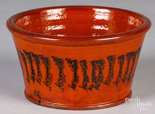 PENNSYLVANIA REDWARE BOWL, 19TH