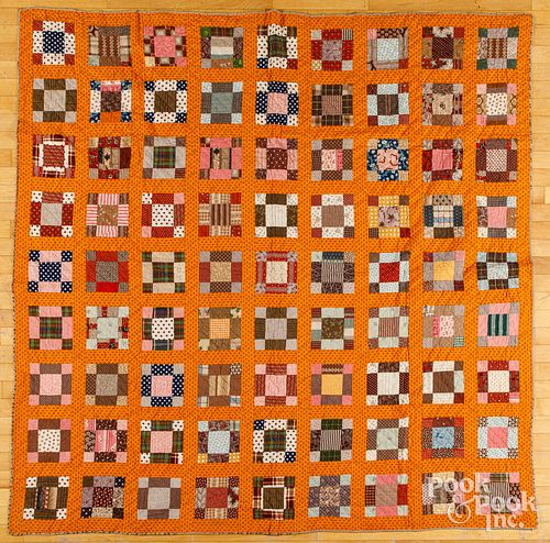 NINE PATCH VARIANT PATCHWORK QUILTNine