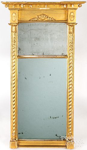 FEDERAL GILTWOOD MIRROR, EARLY