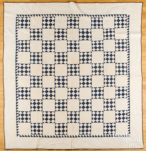 TWO PATCHWORK QUILTS, CA. 1900Two