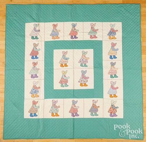 SUNBONNET SUE PATCHWORK QUILT,