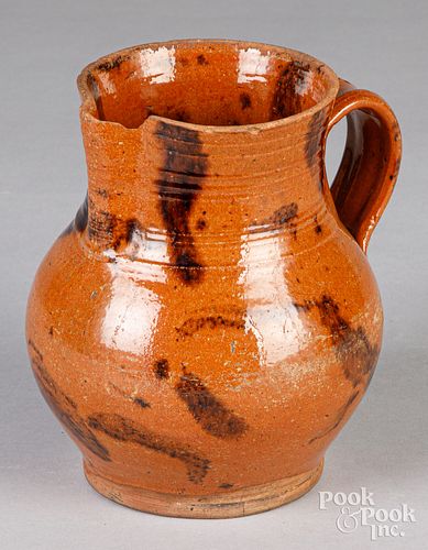 REDWARE PITCHER 19TH C Redware 30eb5e