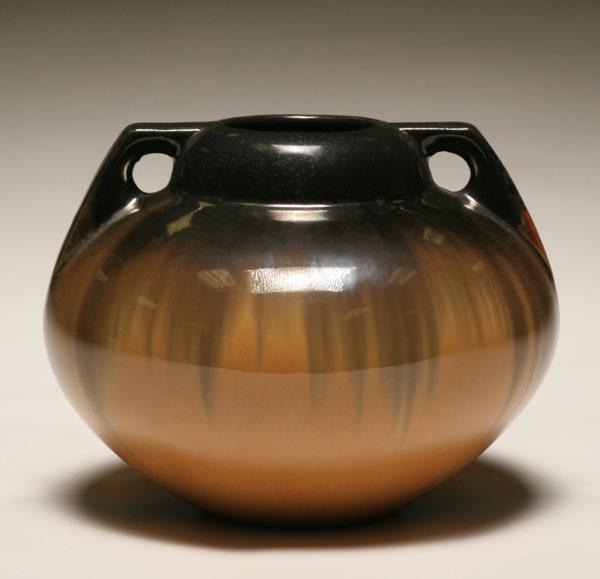 Fulper handled art pottery vase  4e460