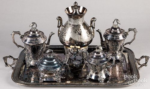 ASSEMBLED SILVER PLATED TEA SERVICEAssembled 30ebe3
