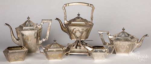 STERLING SILVER TEA AND COFFEE SERVICESterling