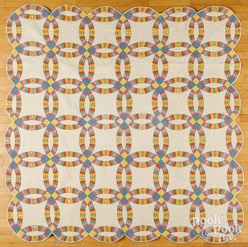 THREE PATCHWORK QUILTS, EARLY 20TH