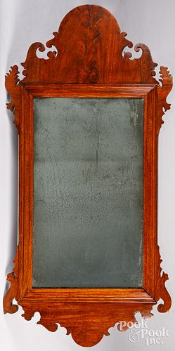 CHIPPENDALE MAHOGANY MIRROR LATE 30ec7d