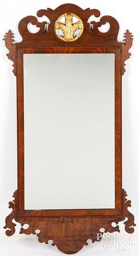 CHIPPENDALE STYLE MAHOGANY MIRRORChippendale 30ecb9